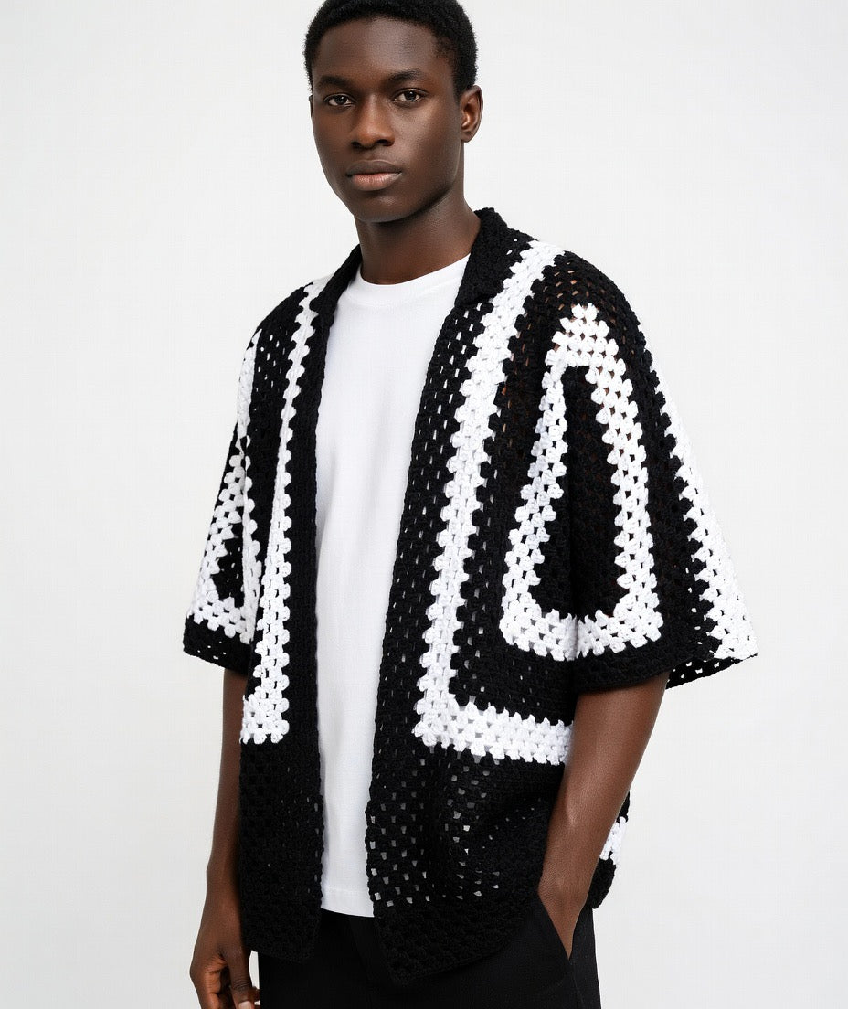 Mono Granny Crochet Shirt