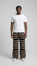 Handmade Granny Square Crochet Pants for Men