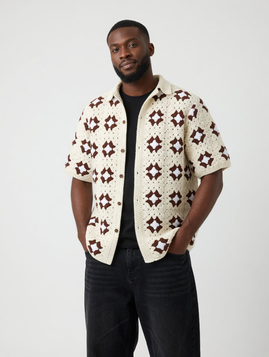 Milo Classic Square Crochet Shirt