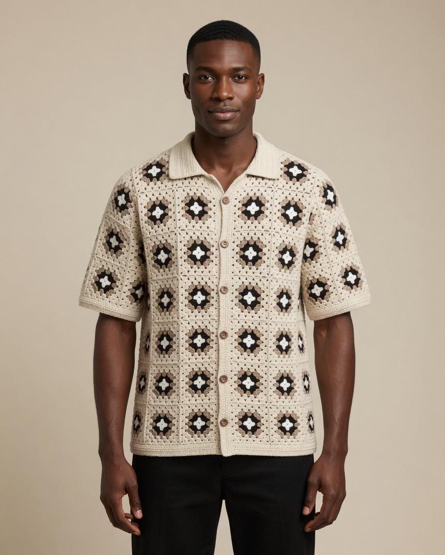 Milo Classic Square Crochet Shirt