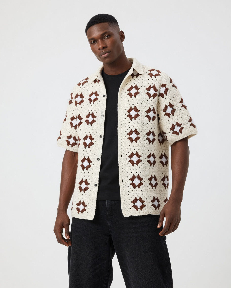Milo Classic Square Crochet Shirt