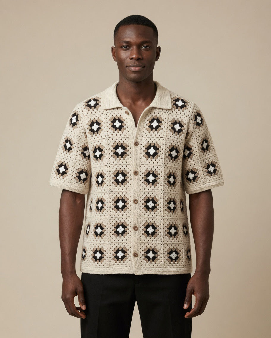 Milo Classic Square Crochet Shirt