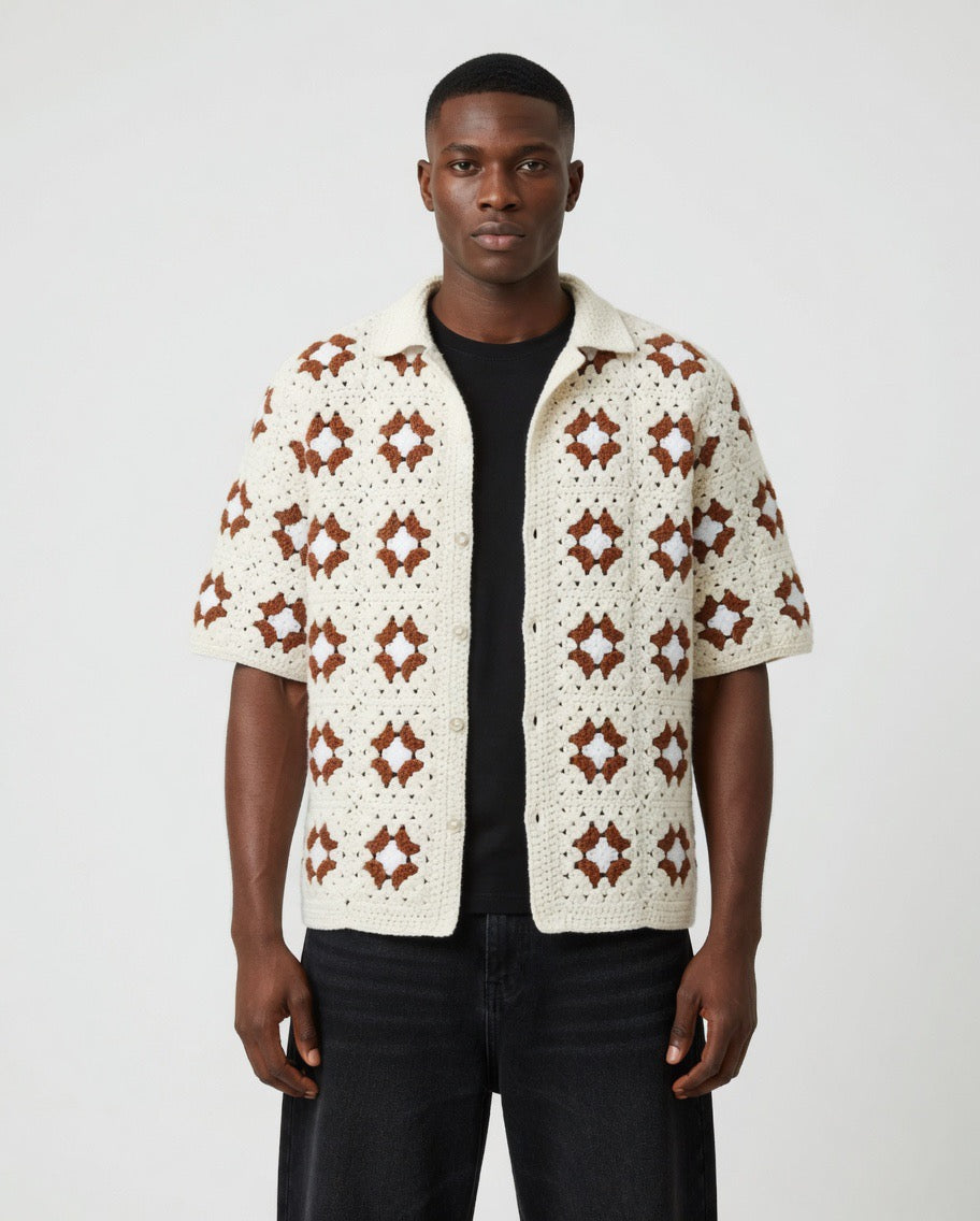 Milo Classic Square Crochet Shirt