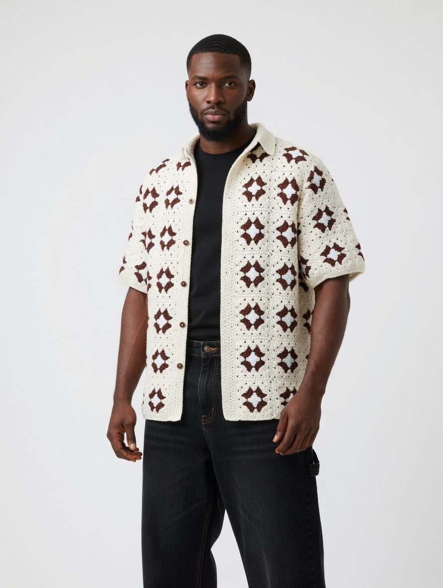 Milo Classic Square Crochet Shirt