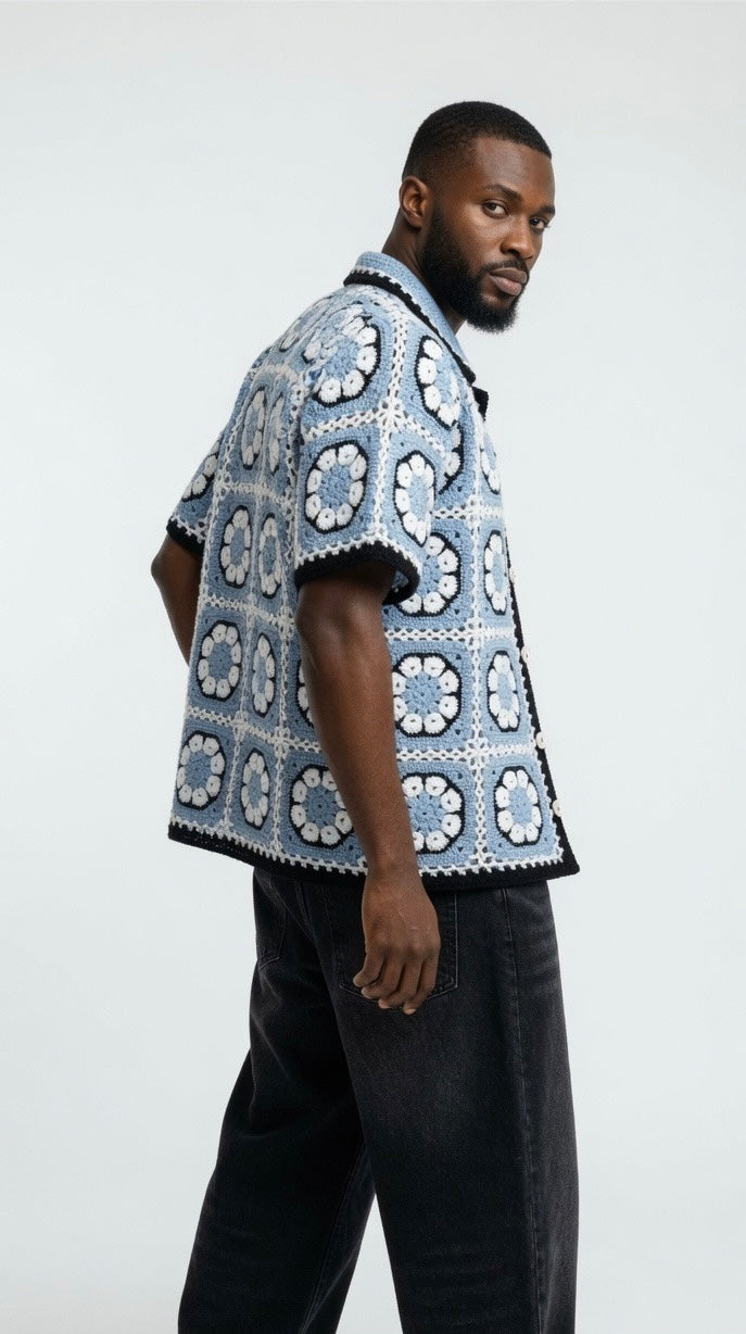 Orion Floral Crochet Shirt