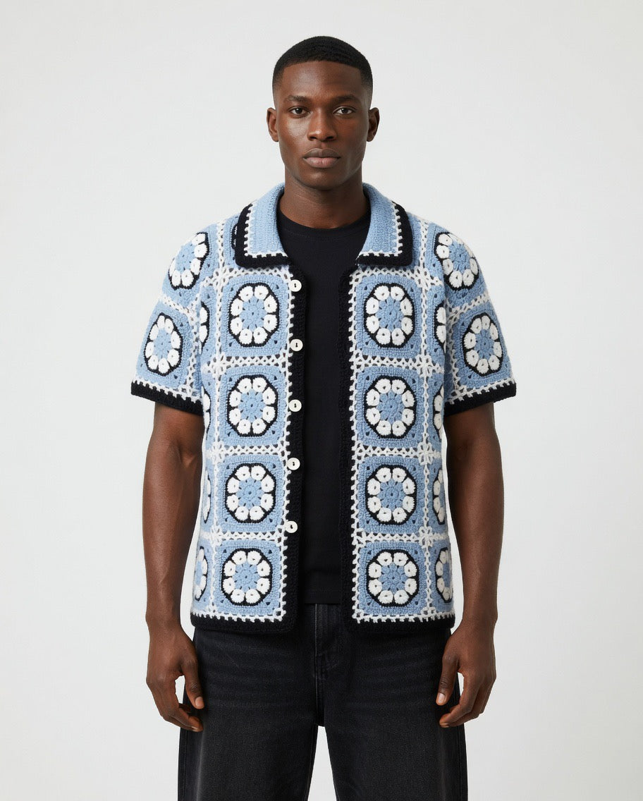 Orion Floral Crochet Shirt