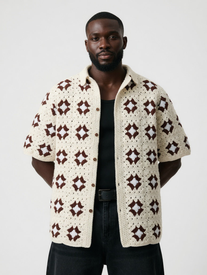 Milo Classic Square Crochet Shirt